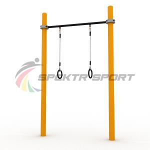 Купить Турник классический для занятий Воркаут с кольцами SP WRK-07 + Rings_76mm в Южно-Сахалинске 