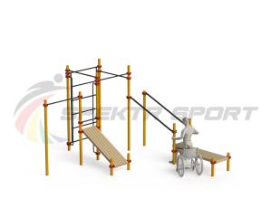 Купить Спортивный комплекс для инвалидов-колясочников WRK-D20_76mm в Южно-Сахалинске 