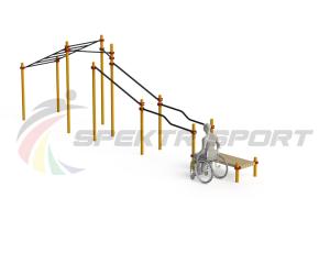 Купить Спортивный комплекс для инвалидов-колясочников WRK-D22_76mm в Южно-Сахалинске 